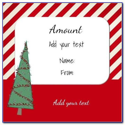Free Customizable Christmas Gift Certificate Template