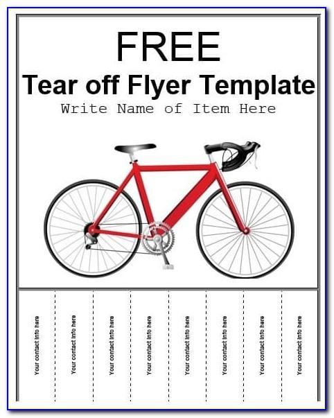 Free Flyer Maker With Tear Off Tabs Template