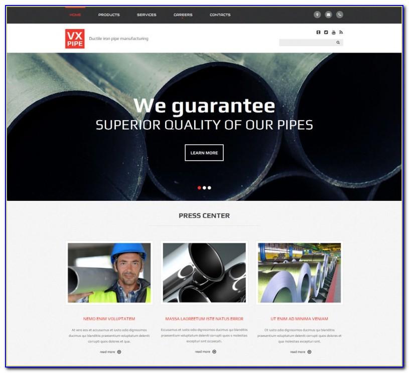 Free Manufacturing Website Templates