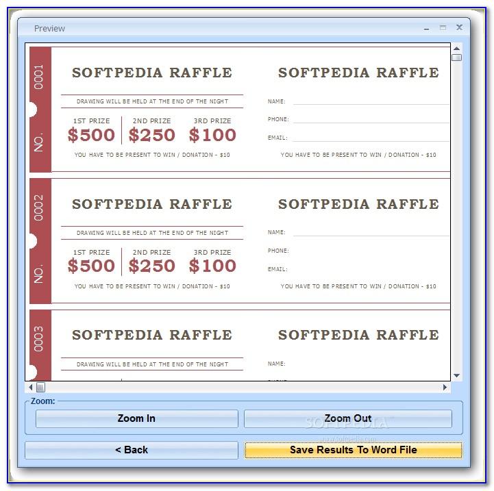 Free Raffle Ticket Templates For Word