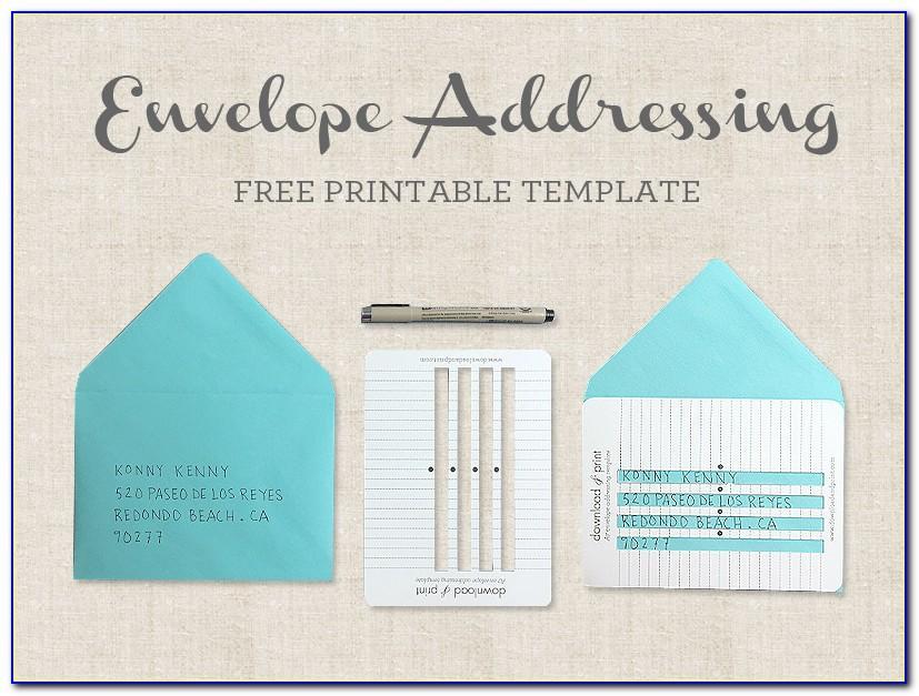 Free Template For Addressing Envelopes