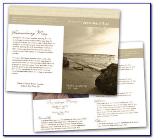 Funeral Program For Military Template