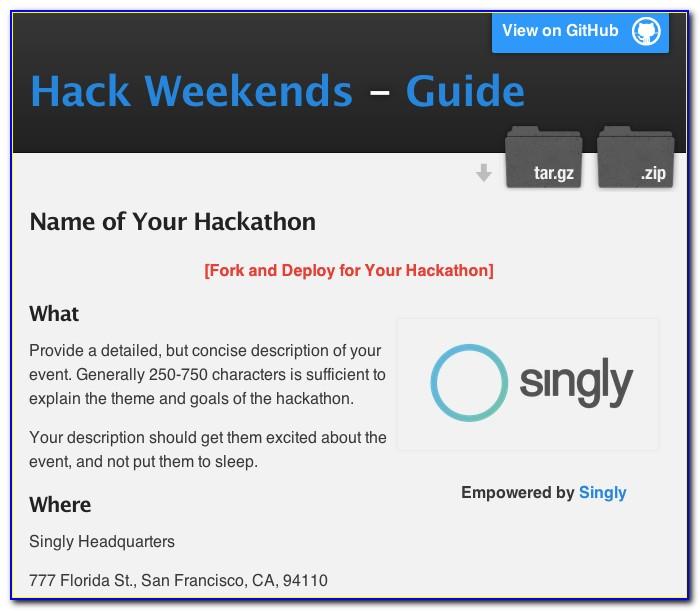 Hackathon Website Template