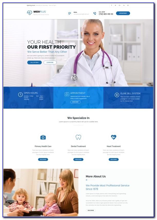 Health Website Template Free Download