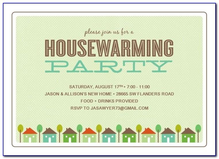 Housewarming Party Invitations Template Free