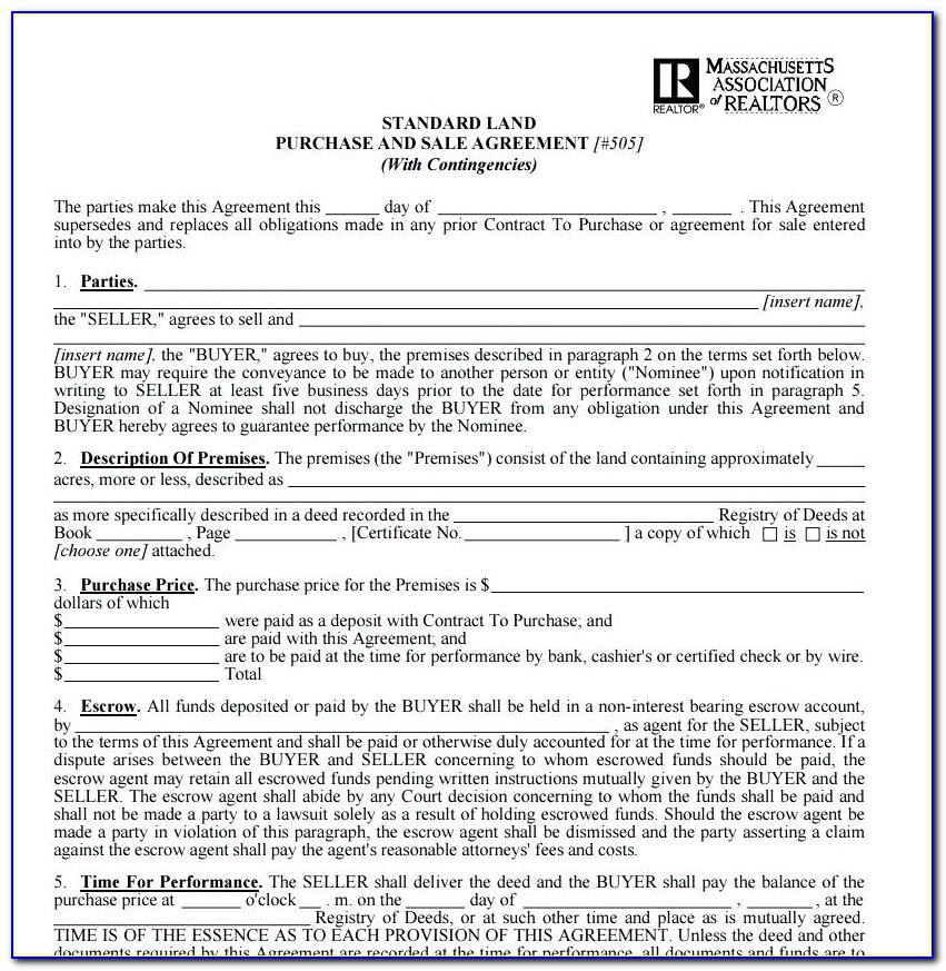 Land Sale Contract Form California