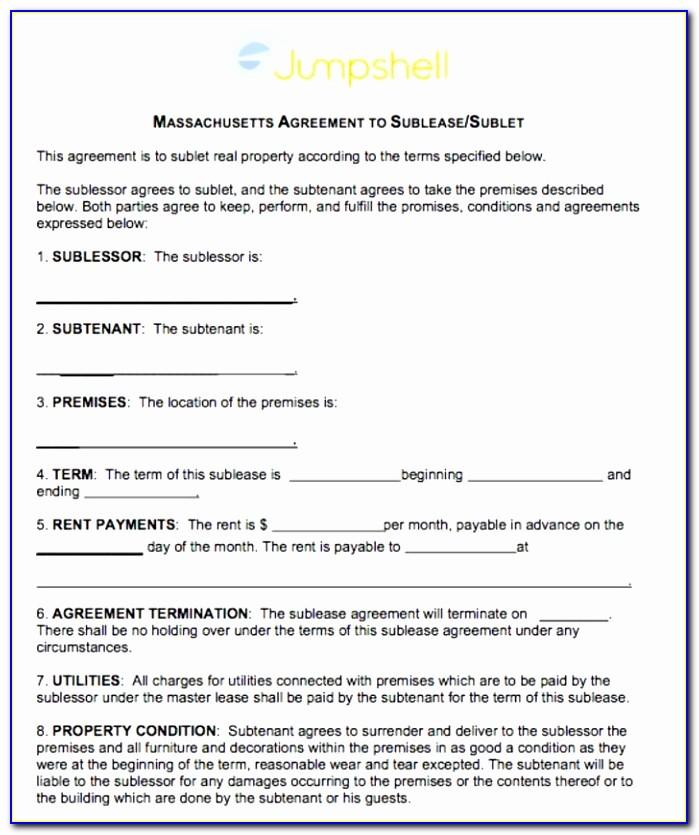 Master Lease Agreement Form