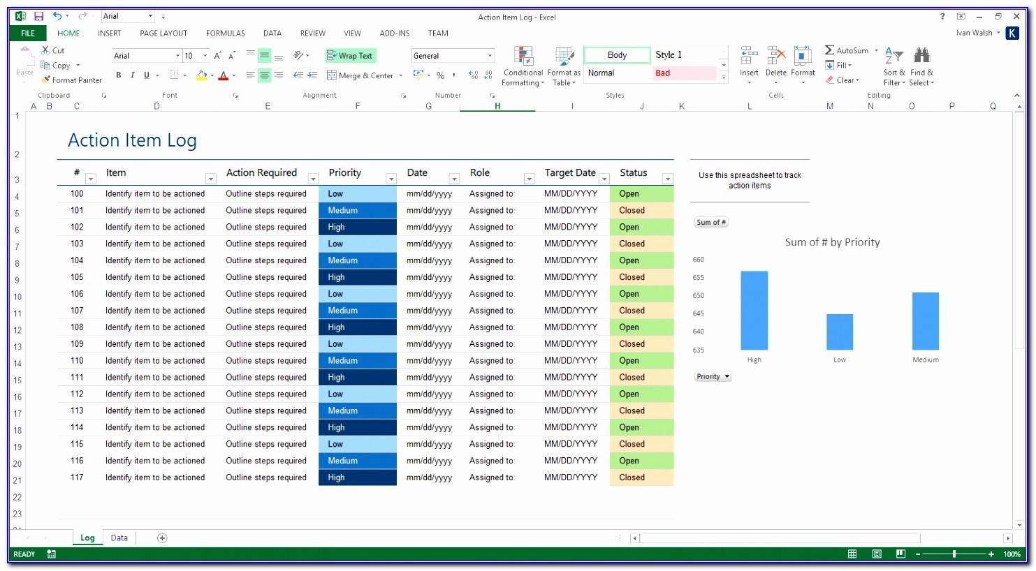 Microsoft Project Excel Template Download