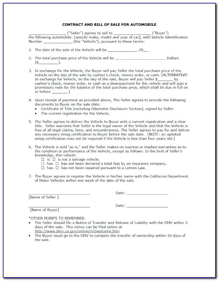 Owner Finance Agreement Form
