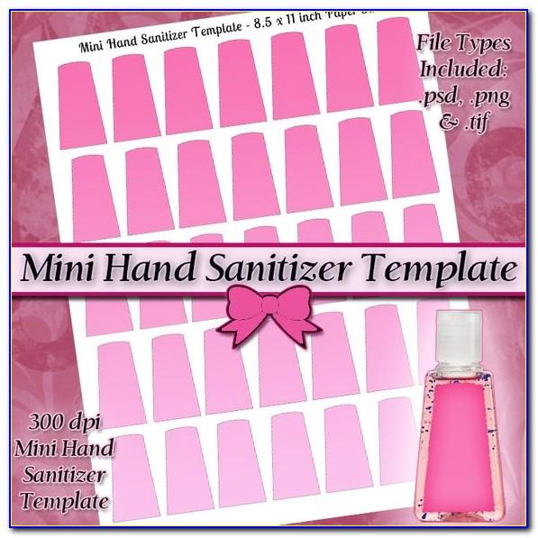 Personalized Hand Sanitizer Label Template