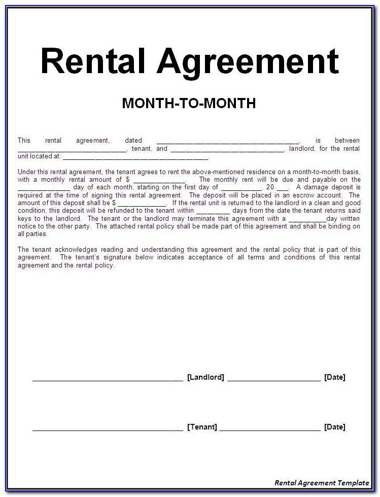 Rental Lease Document Template