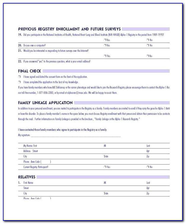 Sample Survey Form Word Format