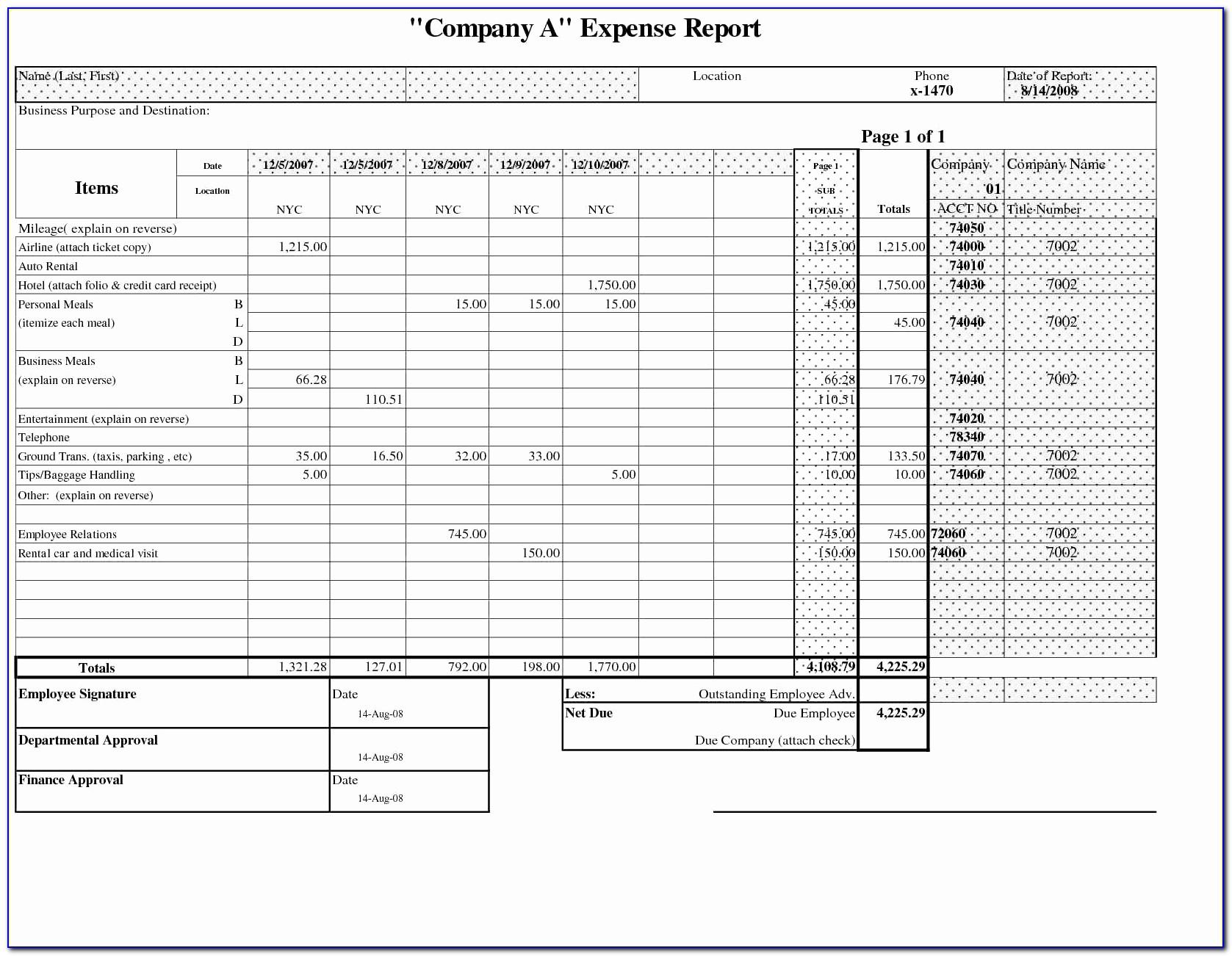 Simple Bookkeeping Spreadsheet Template