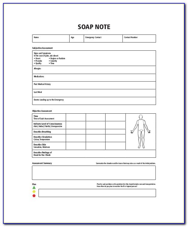 Soap Note Format Physical Therapy