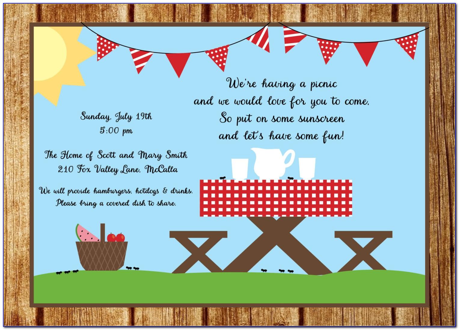 Spring Luncheon Invitation Template Free