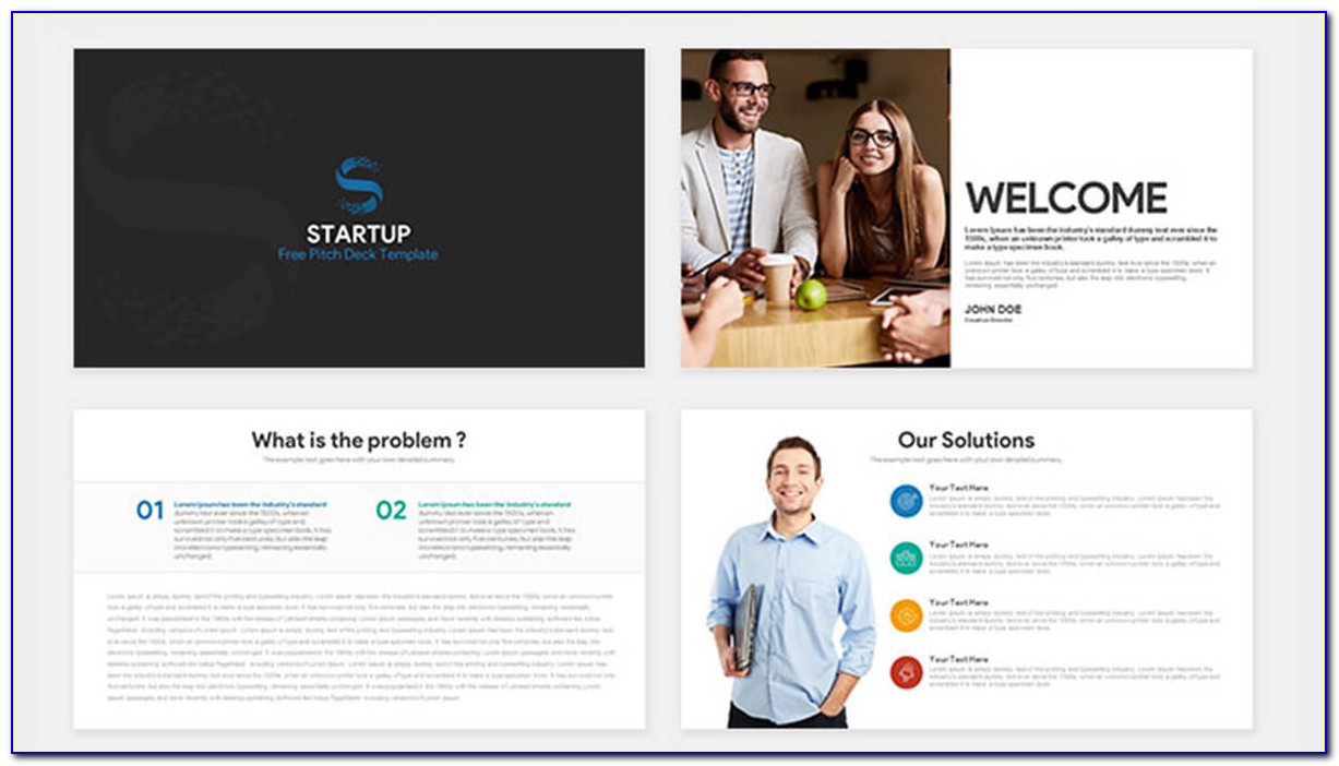Startup Company Pitch Deck Powerpoint Template