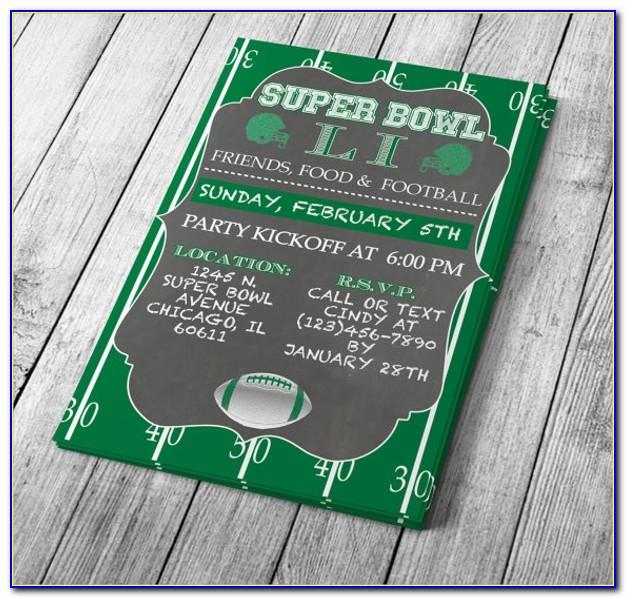 Super Bowl Party Invitation Template
