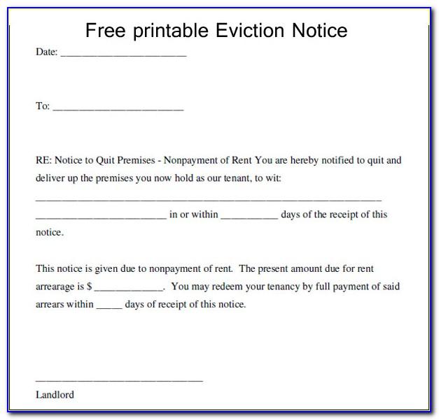 Template Eviction Letter Uk