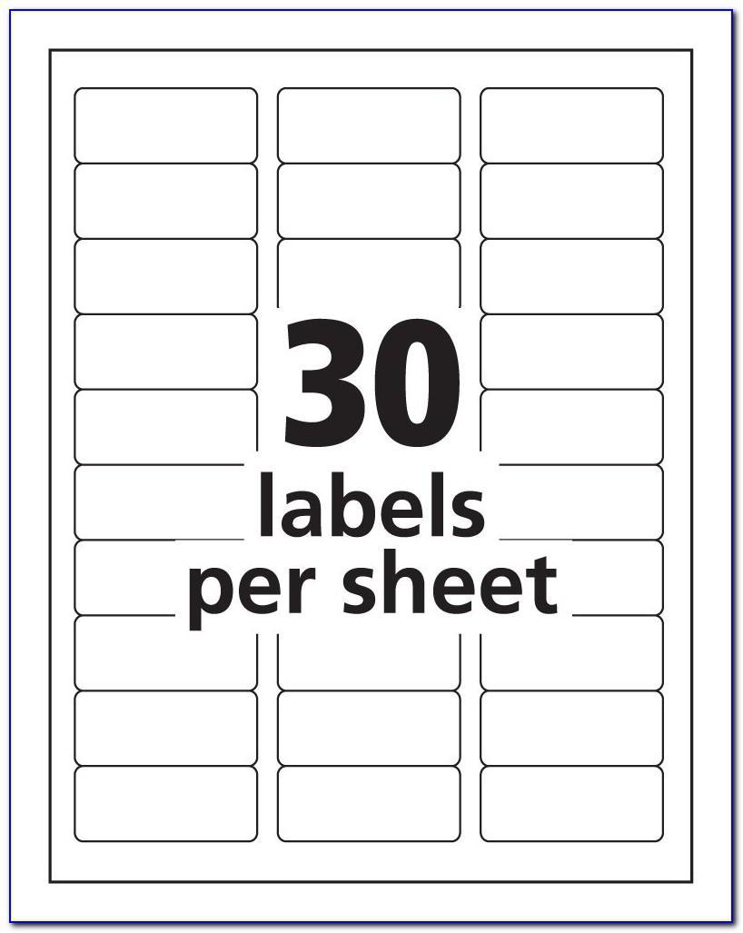 Template For Avery Labels L7163