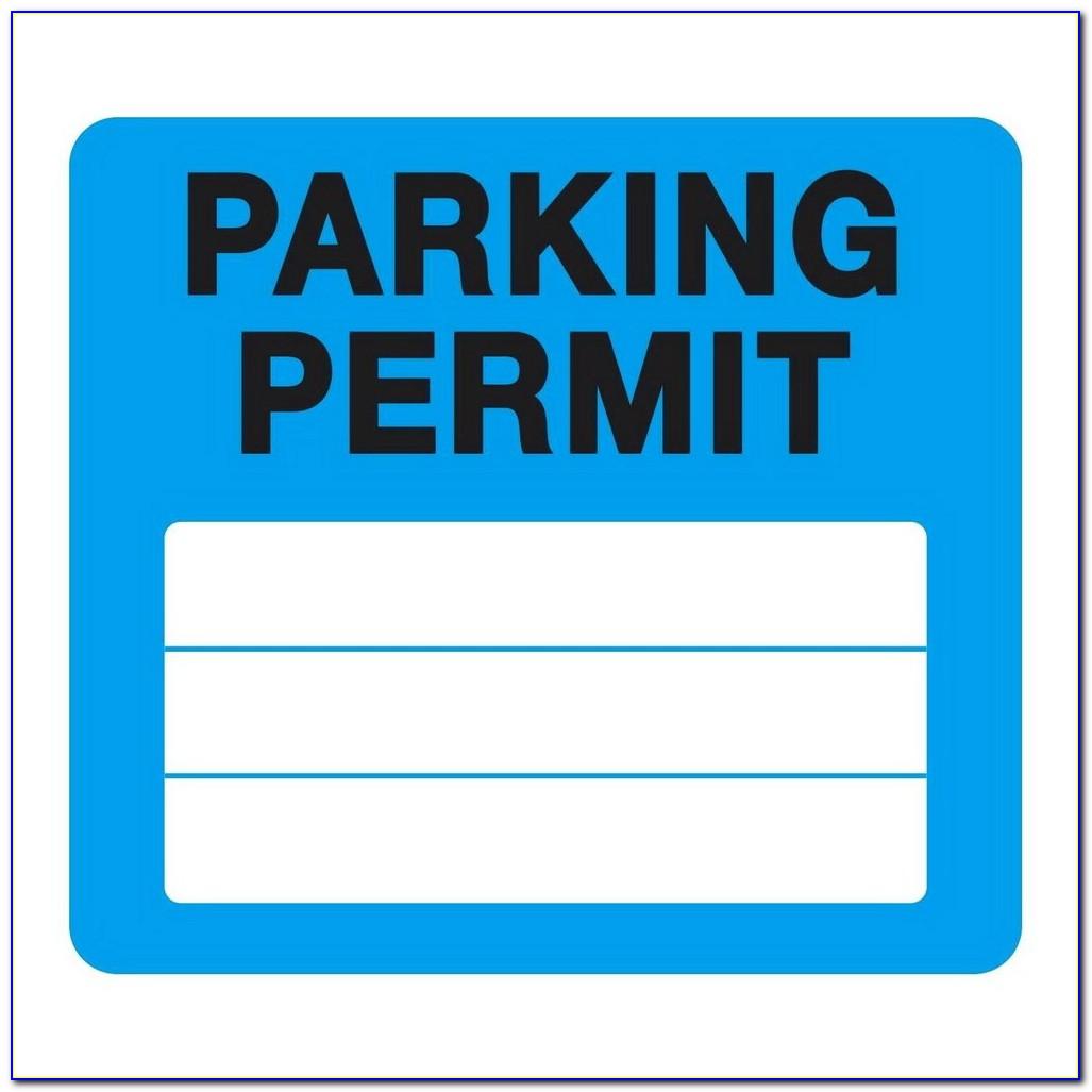 Visitor Parking Pass Template