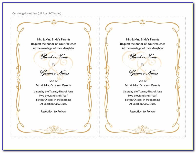 Wedding Anniversary Invitation Card Templates