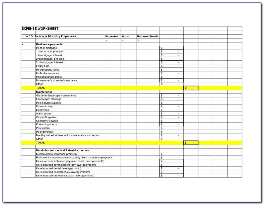 Wedding Budget Spreadsheet Template Excel
