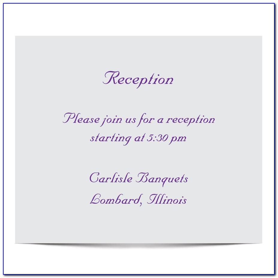 Wedding Reception Invitation Templates Word