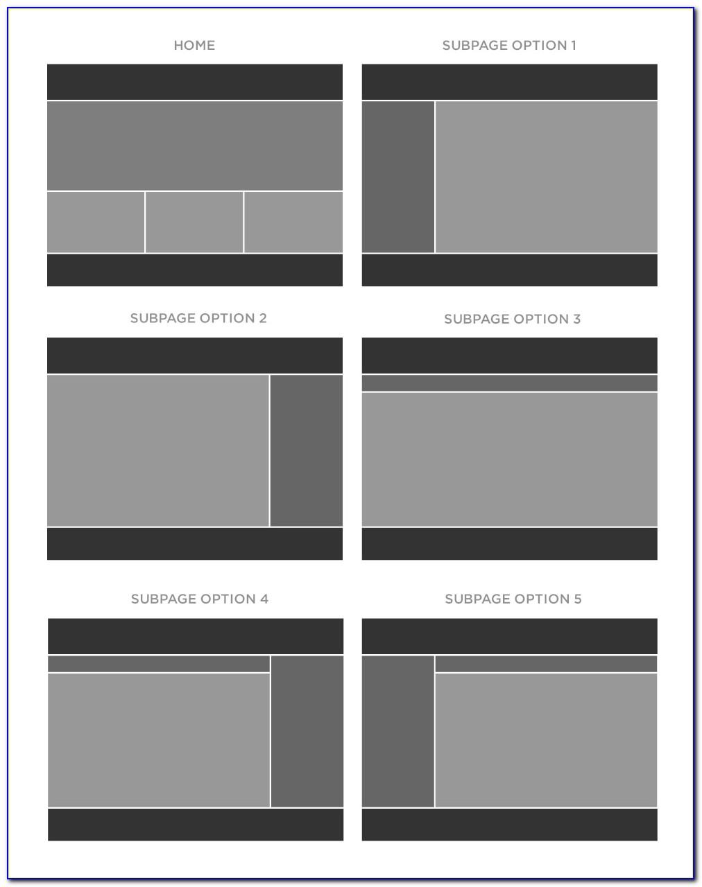 Wireframe Template For Website