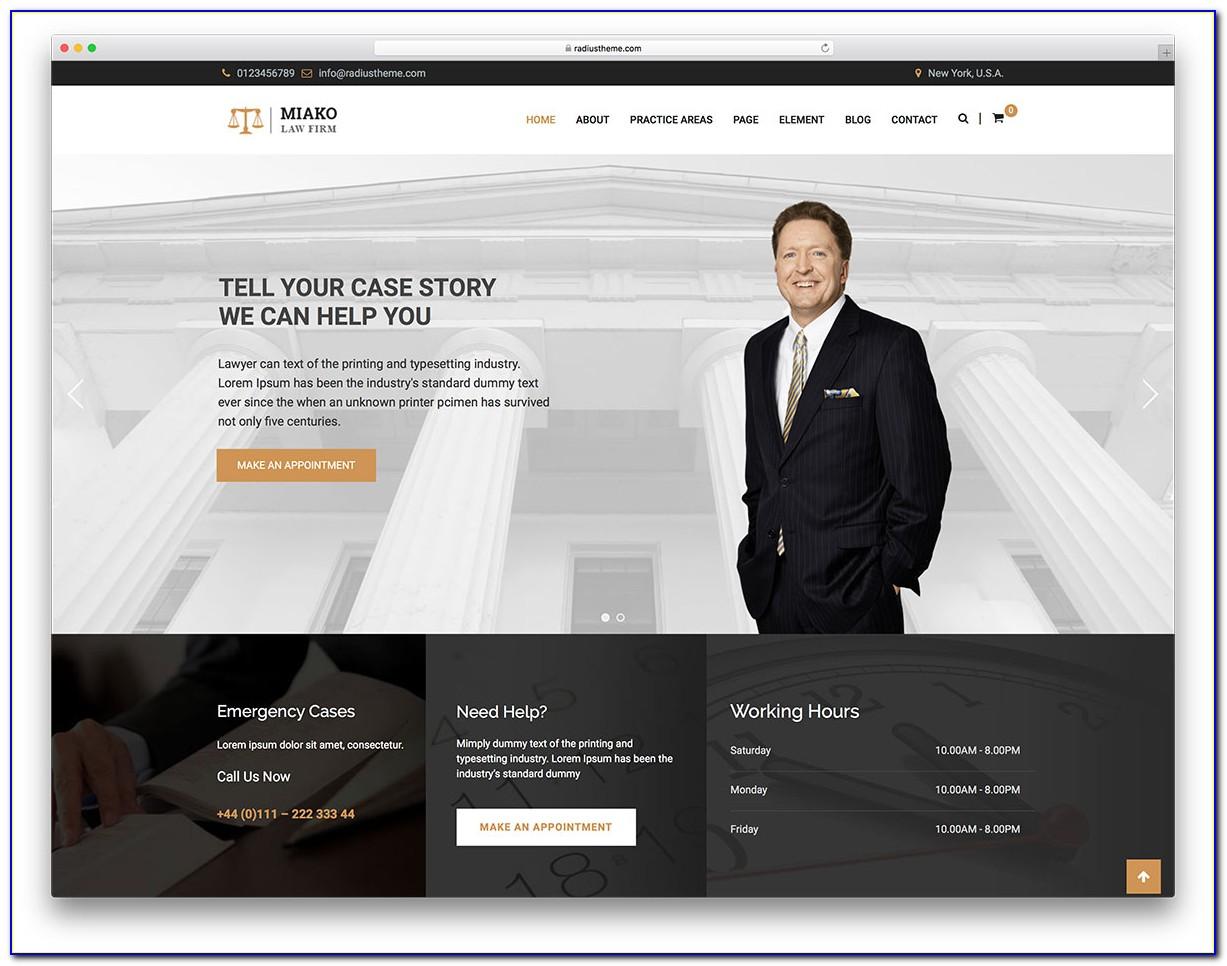 Attorney Website Design Templates