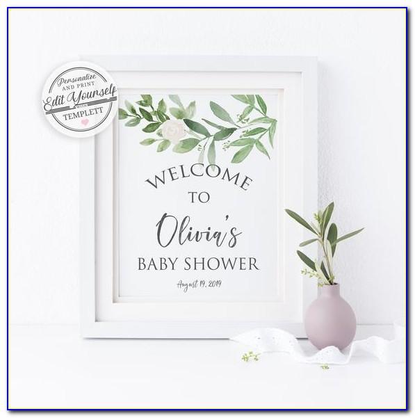 Baby Shower Welcome Template