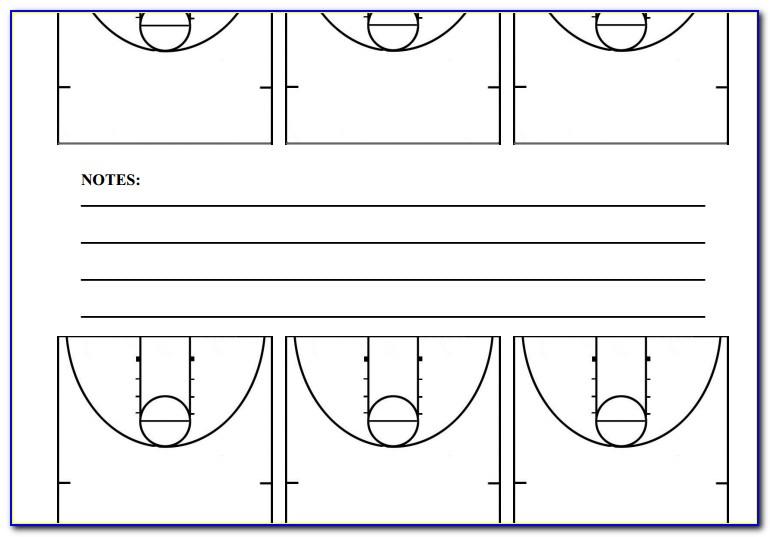 Basketball Half Court Diagram Template