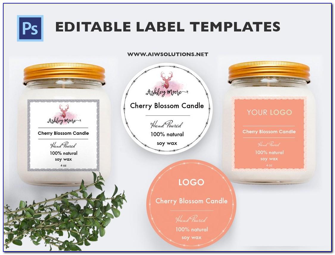 Candle Labels Templates Free