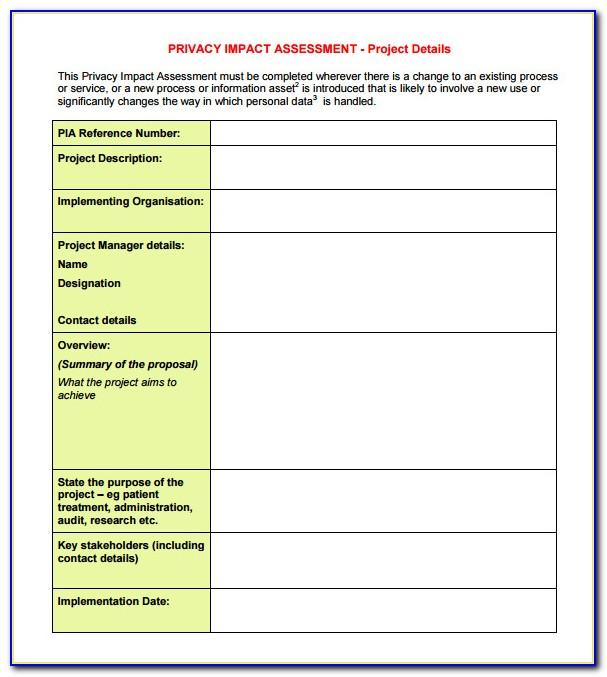 Change Management Impact Assessment Example