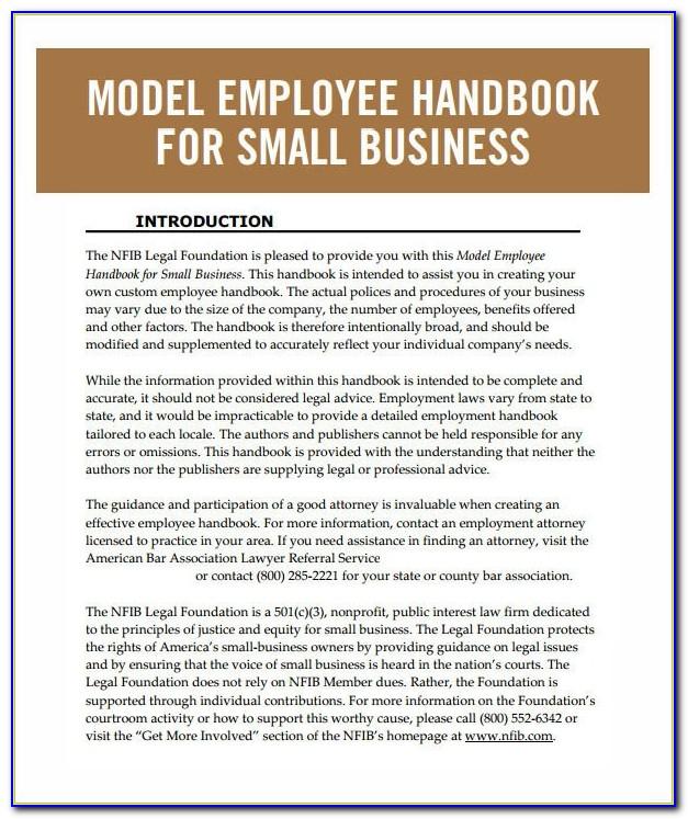 Employee Handbook Example