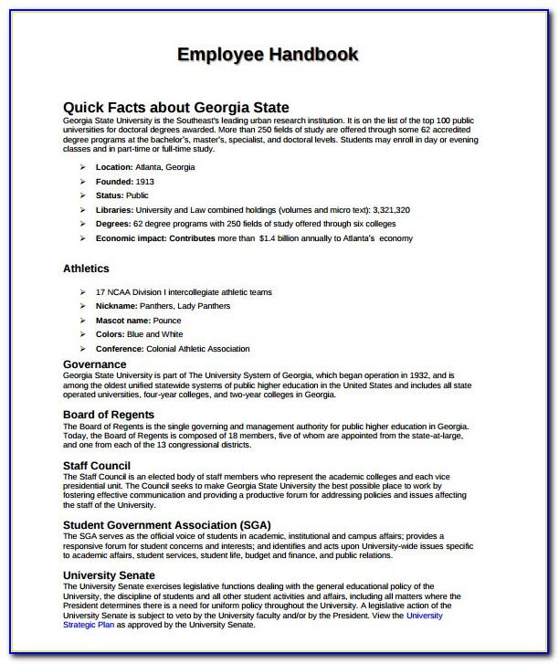 Employee Handbook Templates And Other Handbook Examples