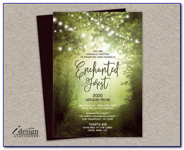 Enchanted Forest Wedding Invitation Template