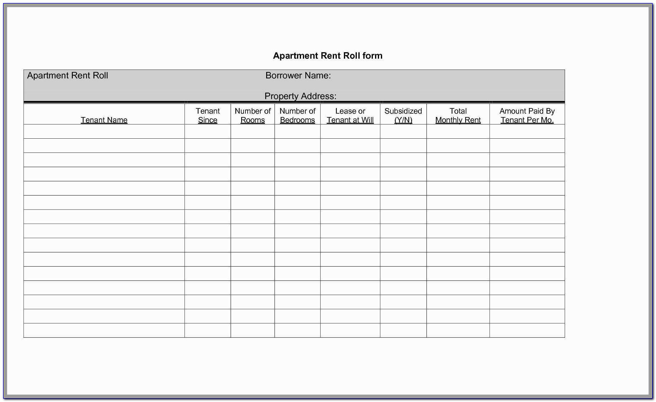 Excel Rental Property Bookkeeping Template