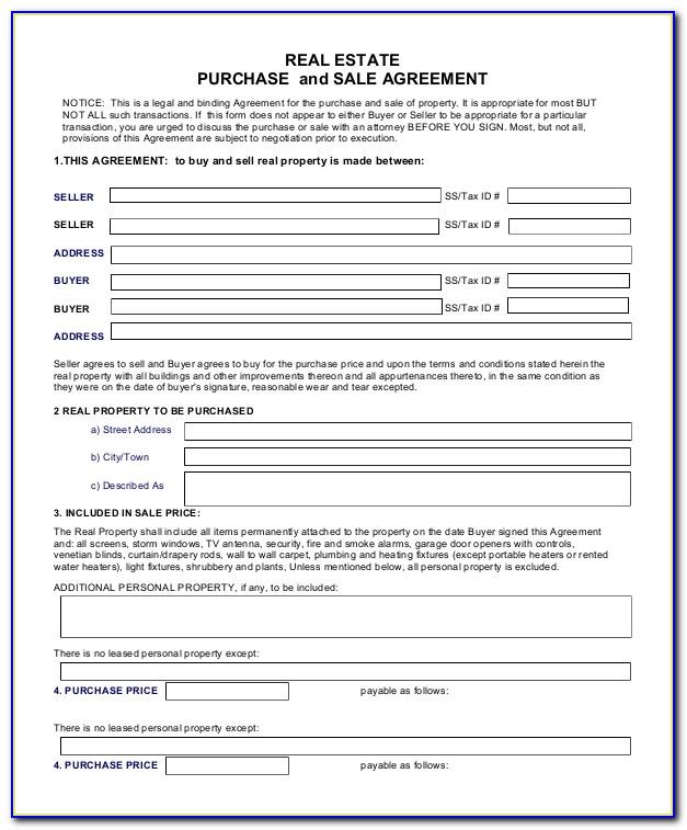 Free House Sales Contract Template
