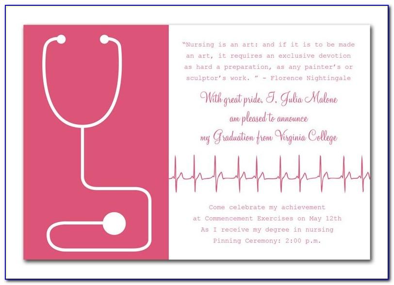 Free Nursing Graduation Invitations Templates
