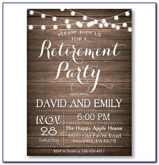 Free Printable Retirement Party Invitations Templates