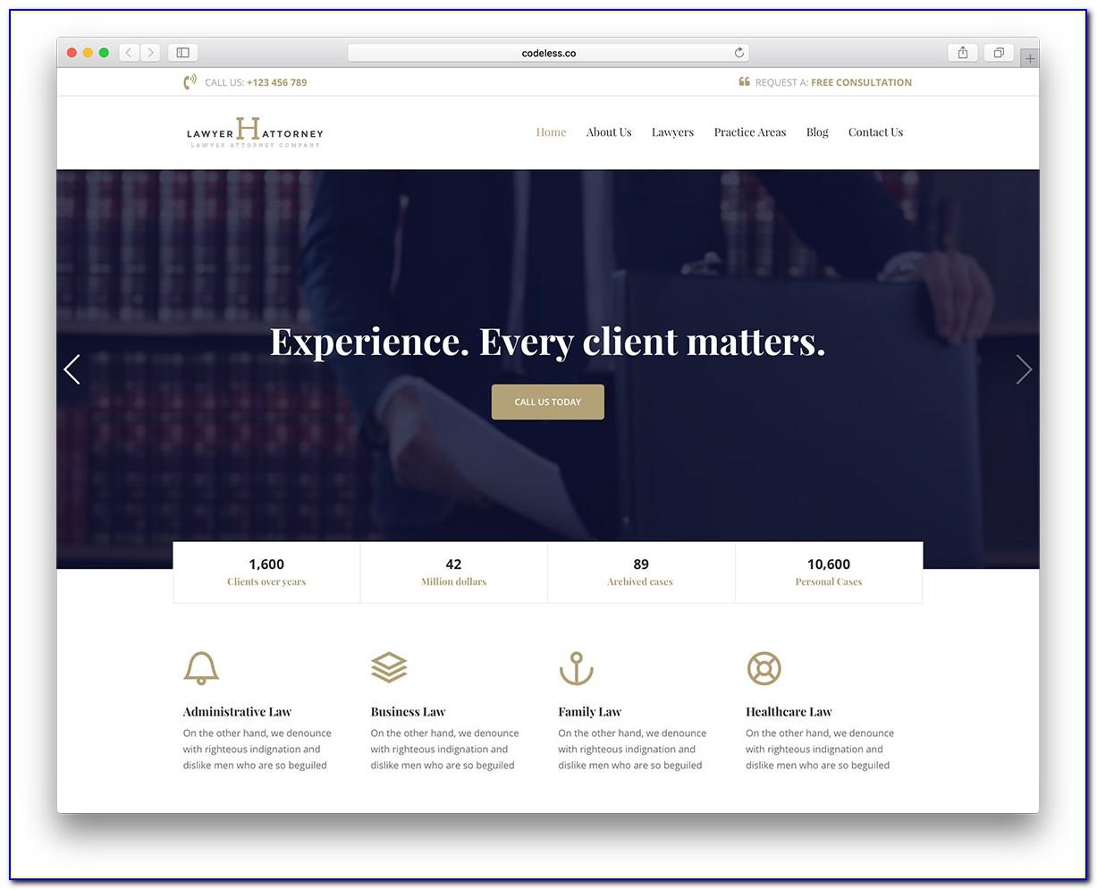 Lawyer Website Templates Free Download