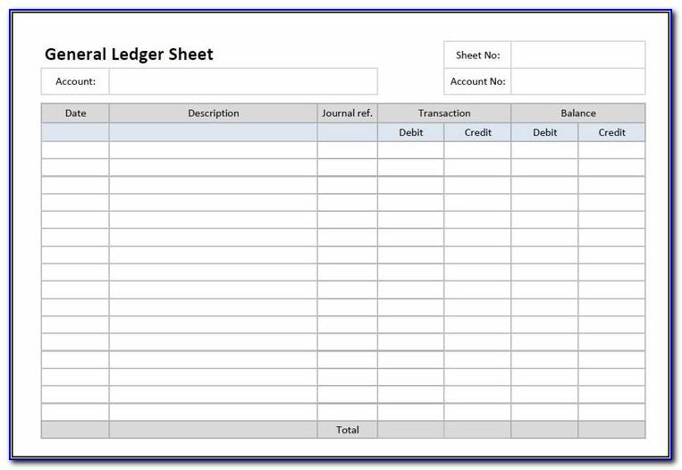 Ledger Paper Template Free