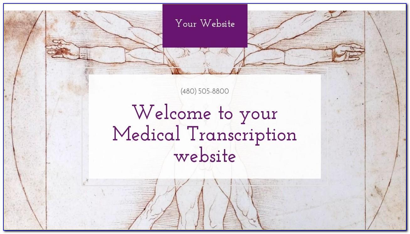 Medical Transcription Website Templates