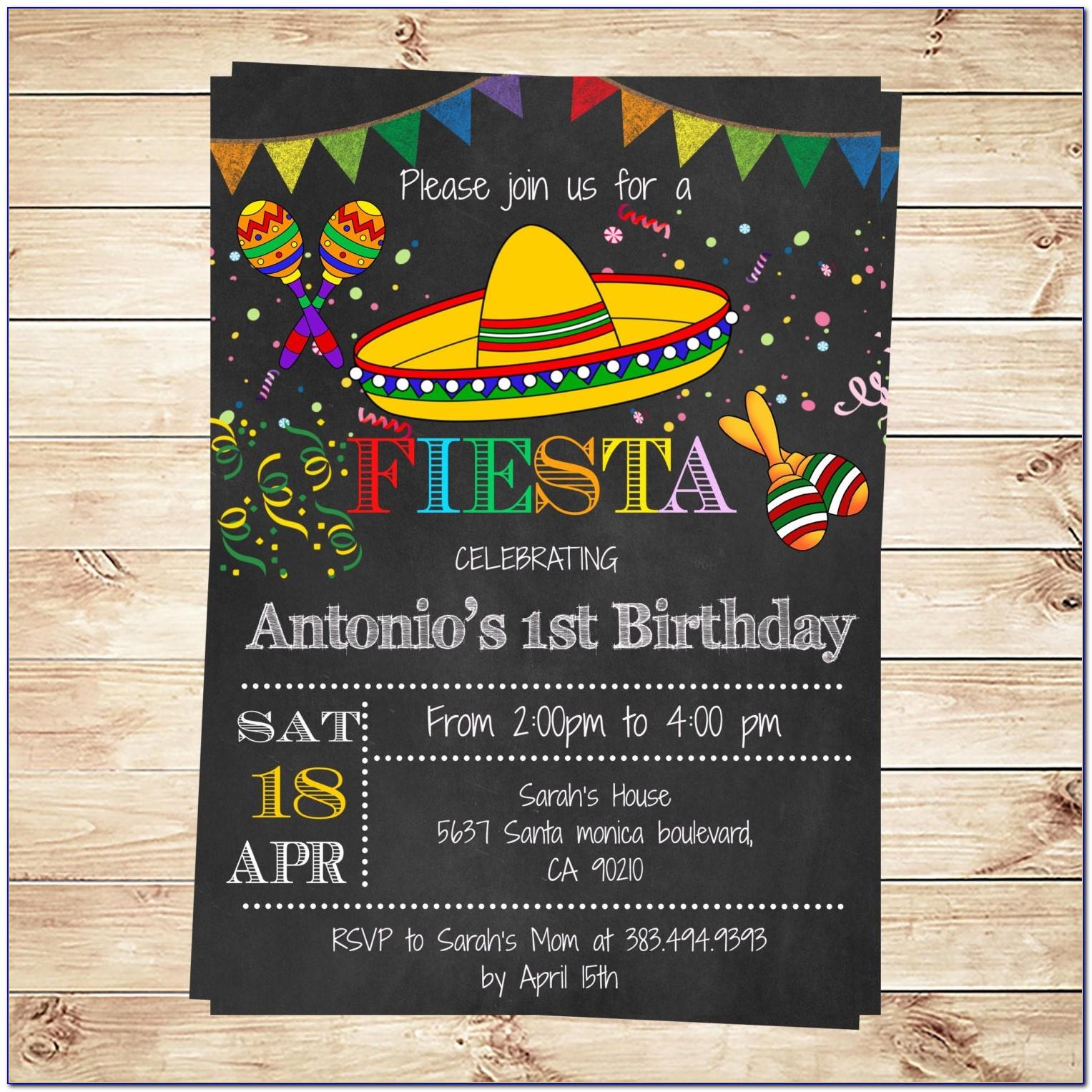 Mexican Birthday Invite Template