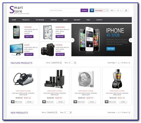Online Shopping Cart Website Templates Free Download