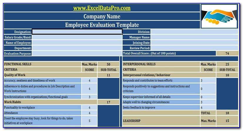 Performance Appraisal Examples