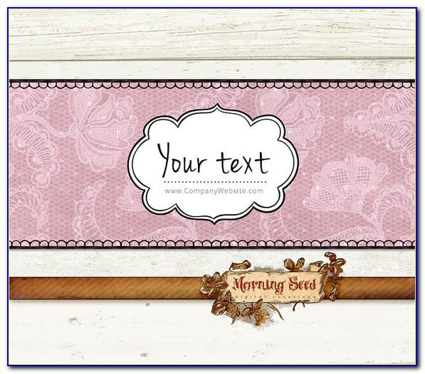 Printable Soap Labels Template