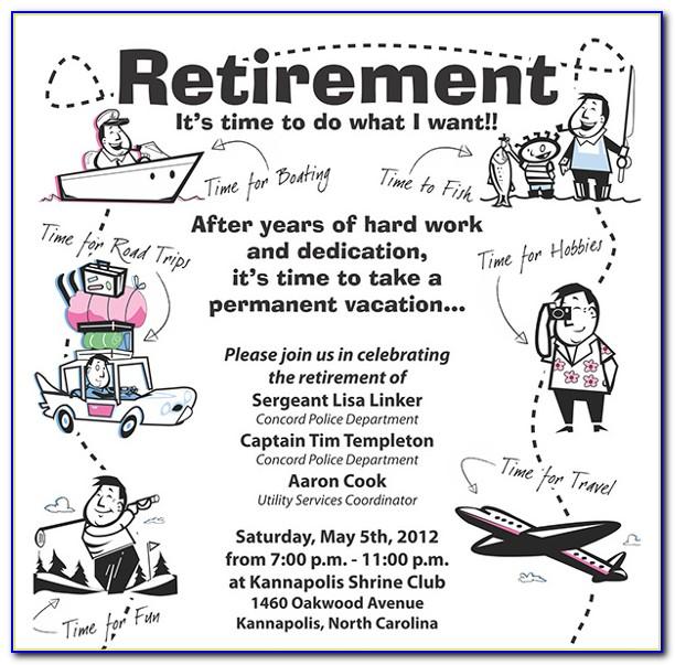 Retirement Party Flyer Templates Free