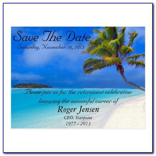 Retirement Save The Date Template