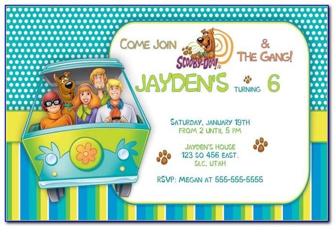Scooby Doo Party Invitation Templates Free